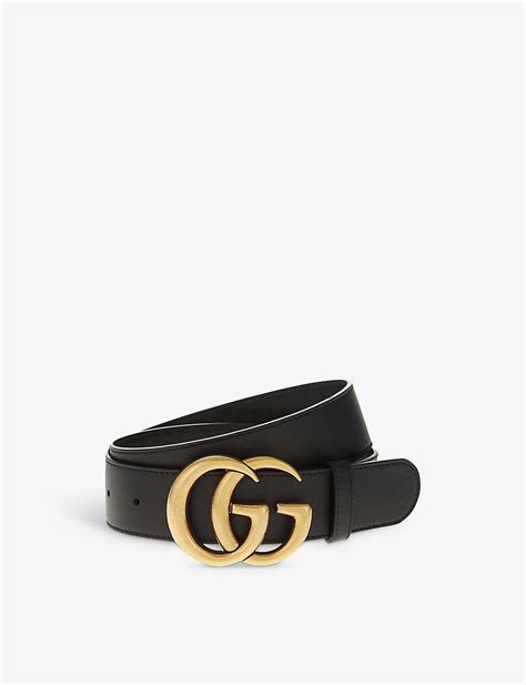 buy black gucci belt|gucci belt women selfridges.